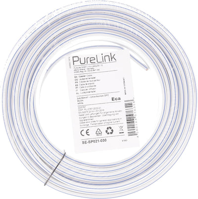 PureLink Lautsprecherkabel OFC 2 x 4,00mm² (0,10mm), 30,0m, weiss 30,0m 2 x 4,00mm² (0,10mm) weiss,