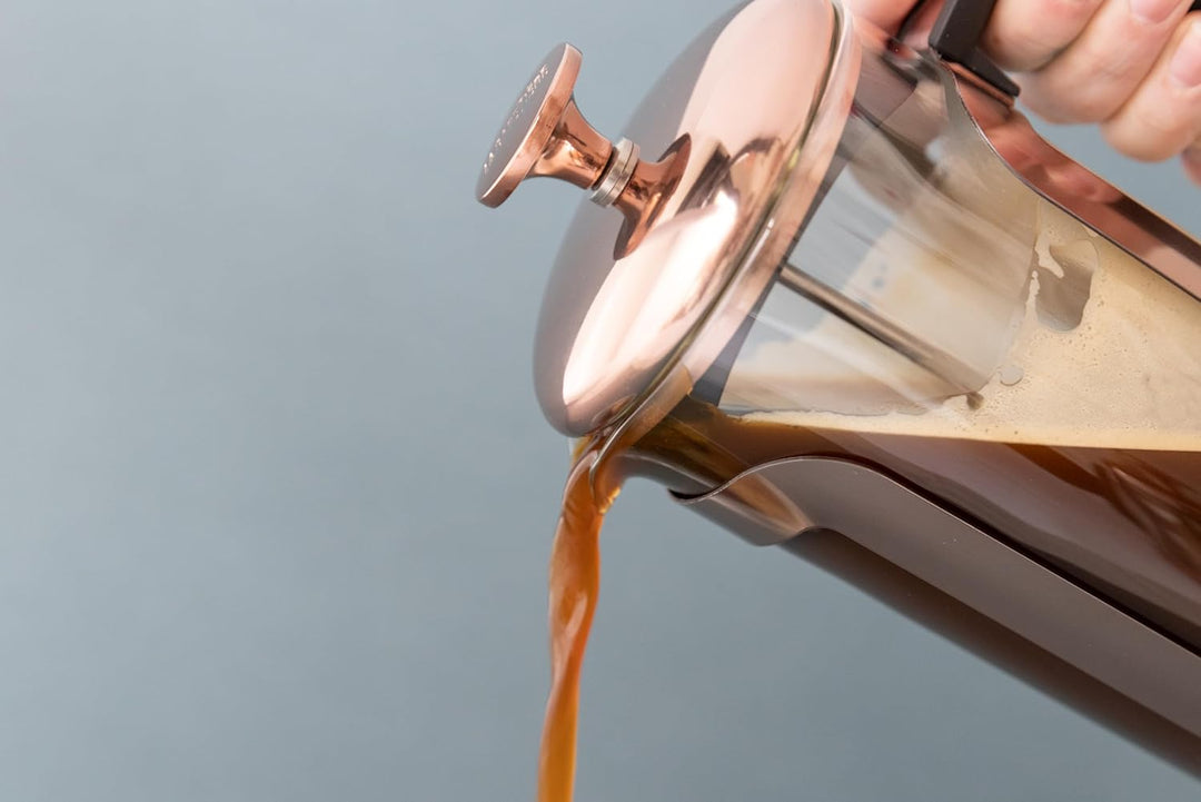 La Cafetière Roma Kaffeezubereiter, French Press, Edelstahl, Kupferfarben Three Cup Kupferfarben, Th