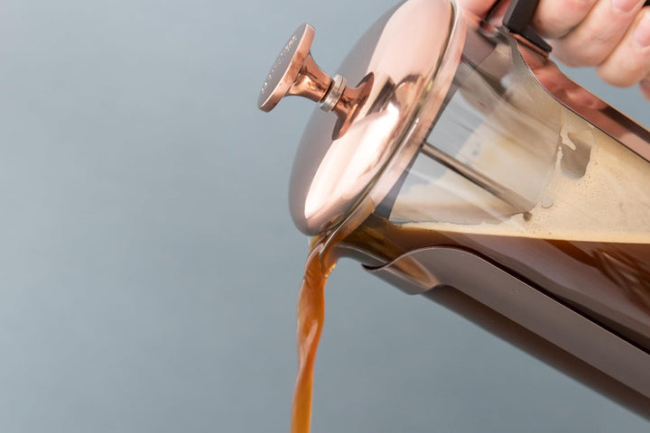 La Cafetière Roma Kaffeezubereiter, French Press, Edelstahl, Kupferfarben Three Cup Kupferfarben, Th