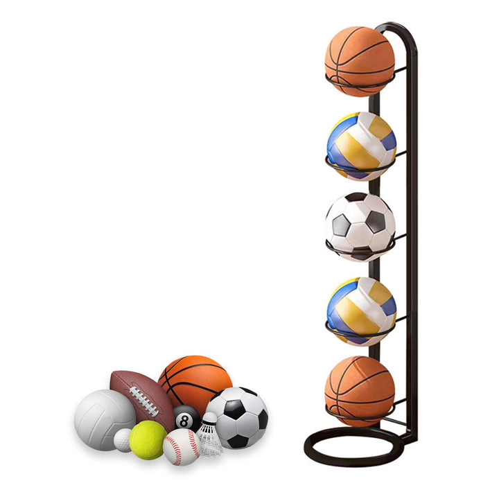 Ballständer, Ballregal, Vertikale Ballaufbewahrung, Ball Rack, Ball Display Ständer für Basketball,