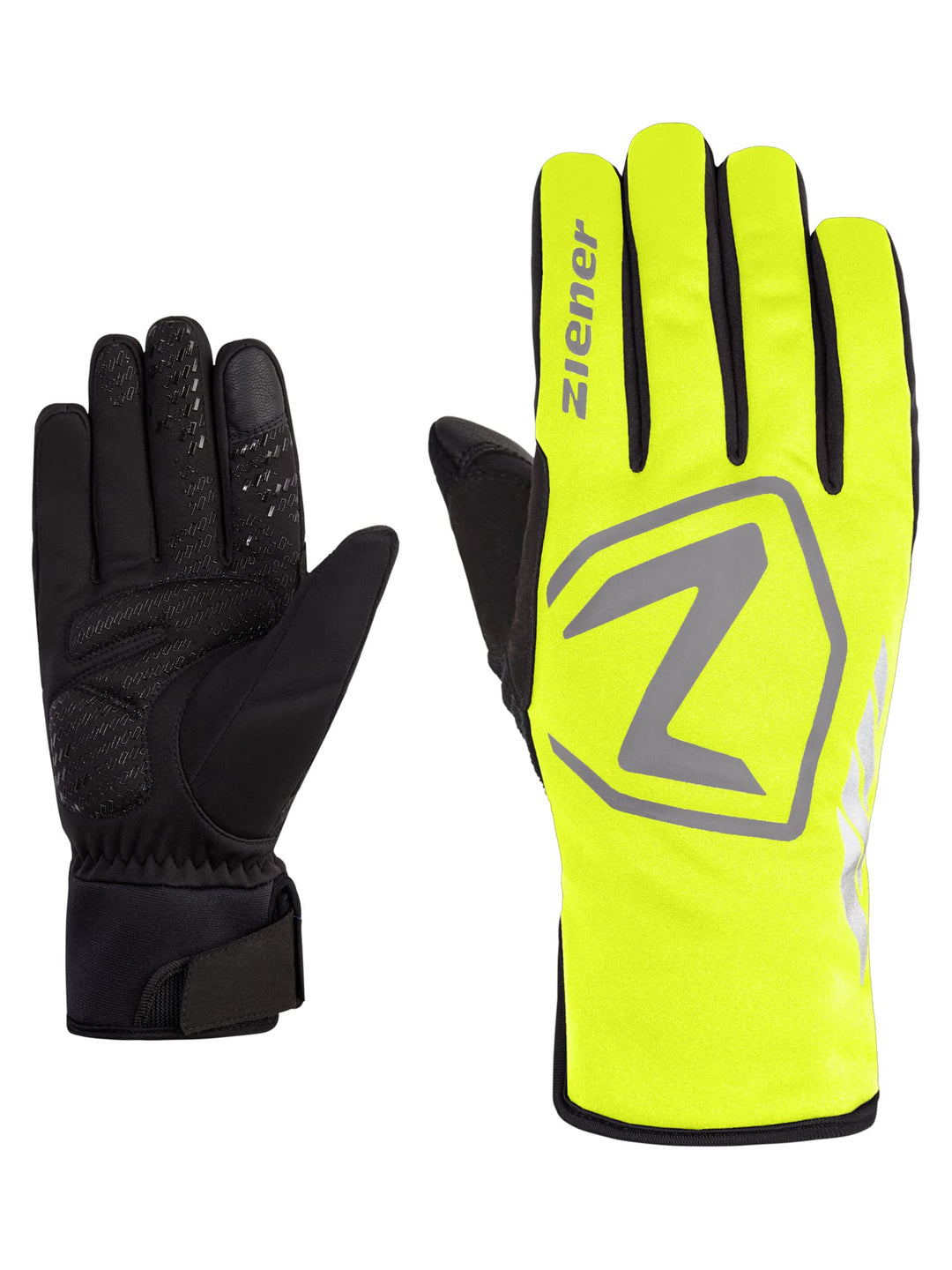 Ziener Herren Daqua Fahrradhandschuhe, Winter |wasserdicht, Soft-Shell, gepolstert 7 poison yellow,