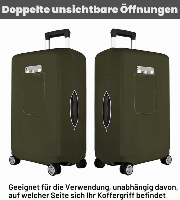 Morbuy Elastisch Kofferschutzhülle, Gross Kofferhülle Grün mit Reissverschluss, Suitcase Luggage Cov