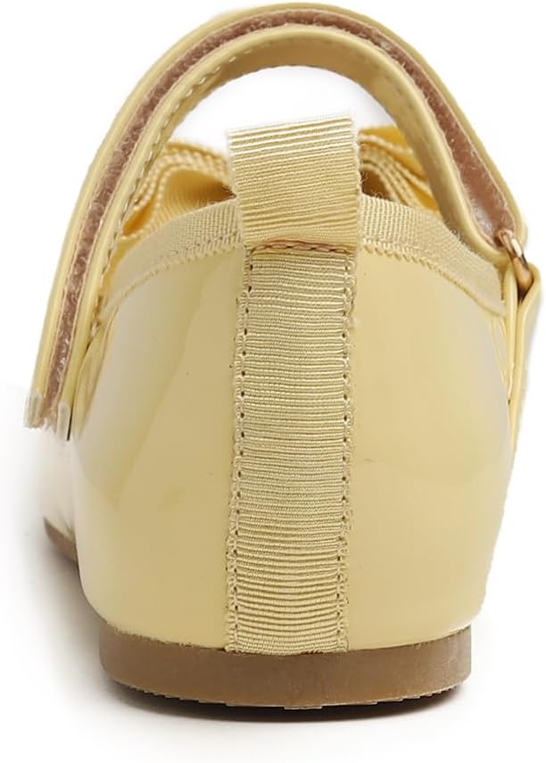 Feversole Bailarinas Niña de Vestir - Zapatos Cómodos para Ceremonias - Ballet Flats 32 EU Fliege Ge