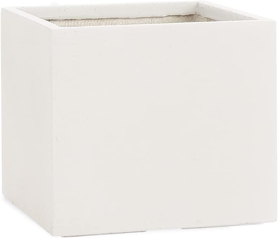 Pflanzwerk® Pflanzkübel Cube Sand 30x34x34cm *Frostbeständiger Blumenkübel* *UV-Schutz* *Qualitätswa