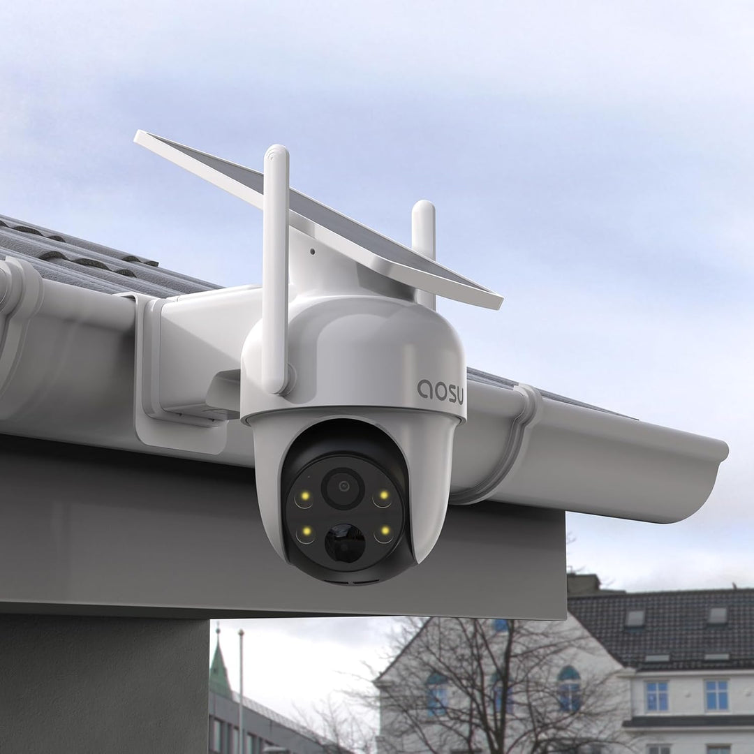 Dachrinnenhalterung für AOSU 2K/3MP Überwachungskamera Aussen Solar Akku (SolarCam D1 Classic)(C9C2C