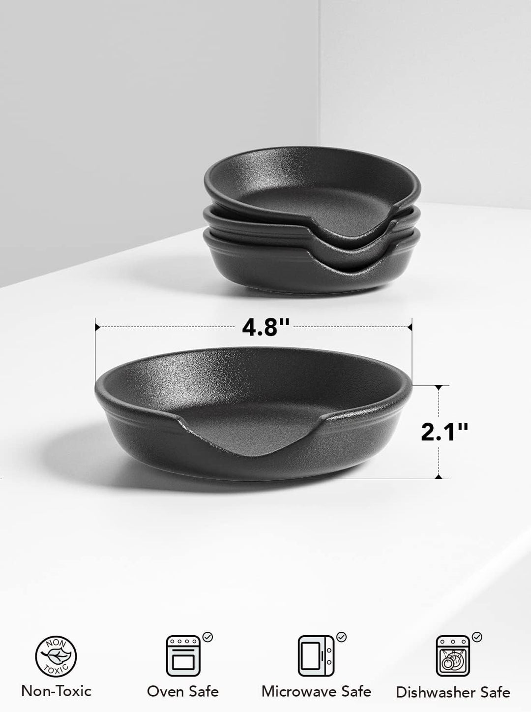 LE TAUCI Löffelablage Keramik für die Küche, 12,2 cm Kochlöffelablage für Teelöffelablage, Herd, Koc
