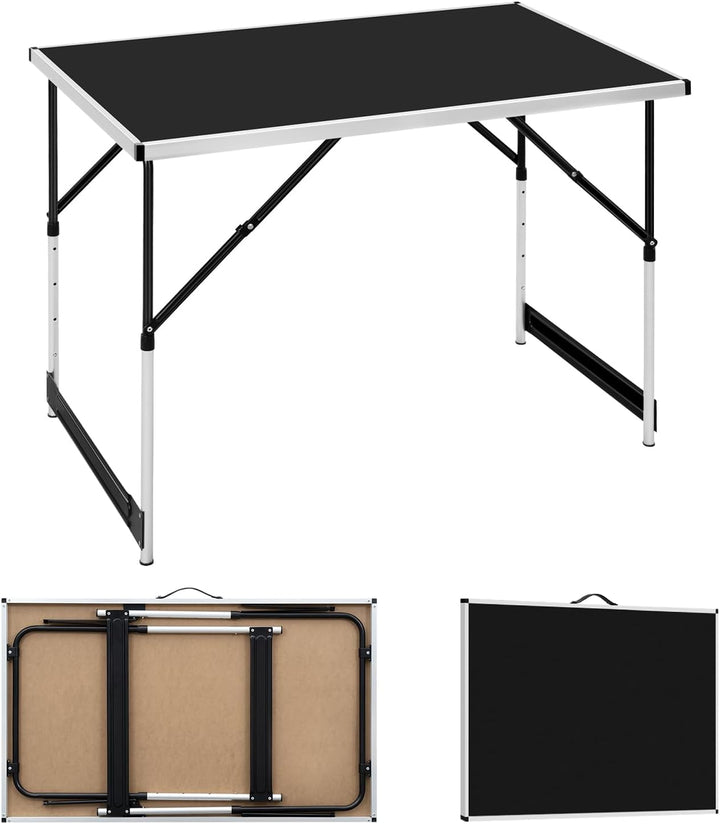 WOLTU® Campingtisch Klapptisch Gartentisch Arbeitstisch Balkontisch höhenverstellbar Aluminium Stahl