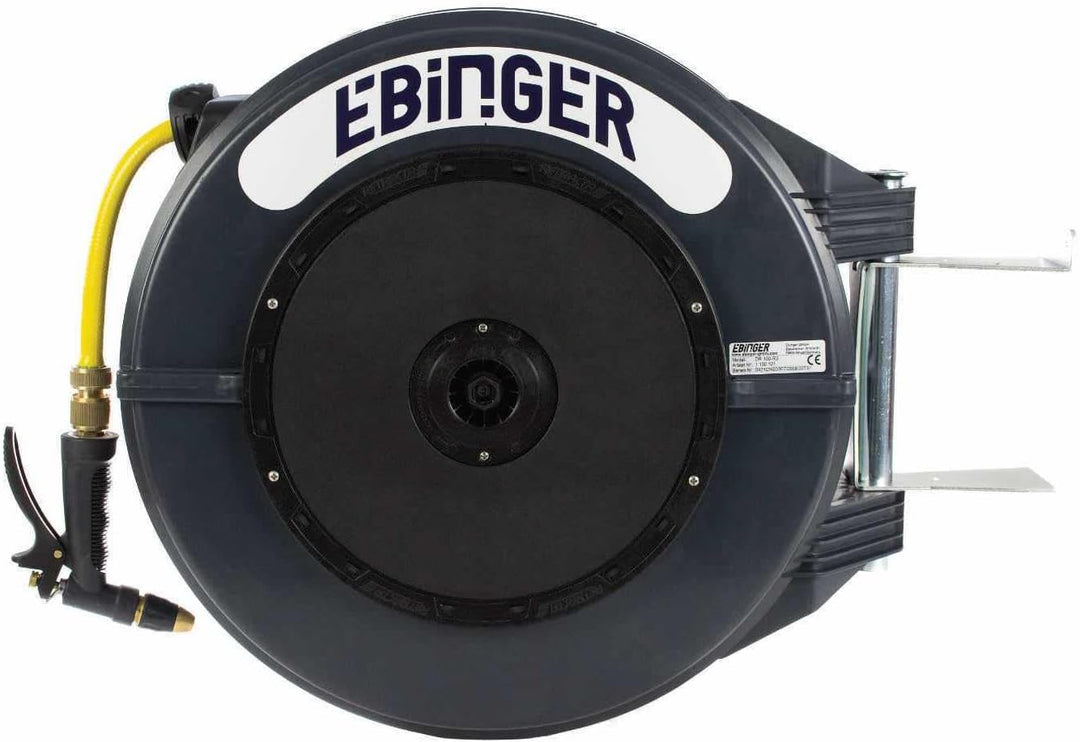 Ebinger Schlauchaufroller DR 100-R3 Wandmontage Garten 25m-1/2" Wasserschlauch