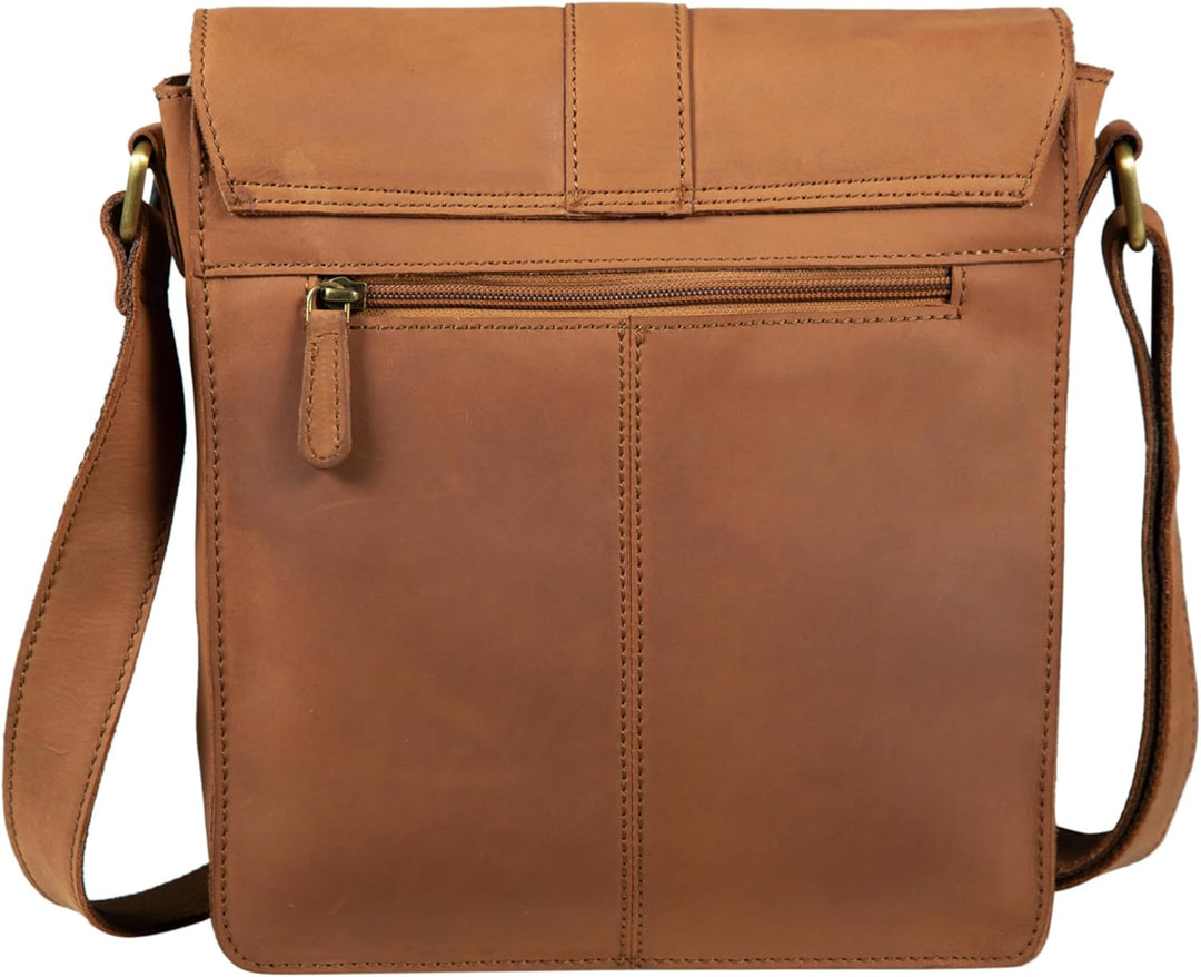STILORD 'Lukas' Umhängetasche Herren Leder mittelgross Vintage iPad Ledertasche 10,1 Zoll Tablettasc