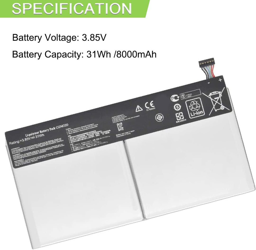 XITAIAN 3.8V 31Wh 8100mAh C12N1320 Ersatz Akku für ASUS Transformer Book T100T Tablet 0B200-00720300
