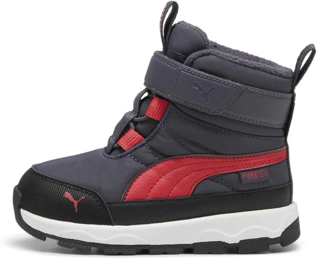 PUMA Unisex Kinder Evolve Boot Puretex Ac+psHigh Boot 20 EU Galactic Gray Tart Cherry Puma Black, 20