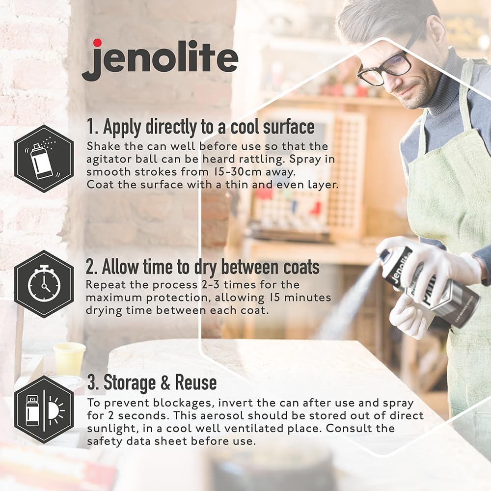 JENOLITE Bronze-Sprühfarbe, 400 ml, strukturierte Effektfarbe, realistische Gussbronze-Farbe, Sprühf