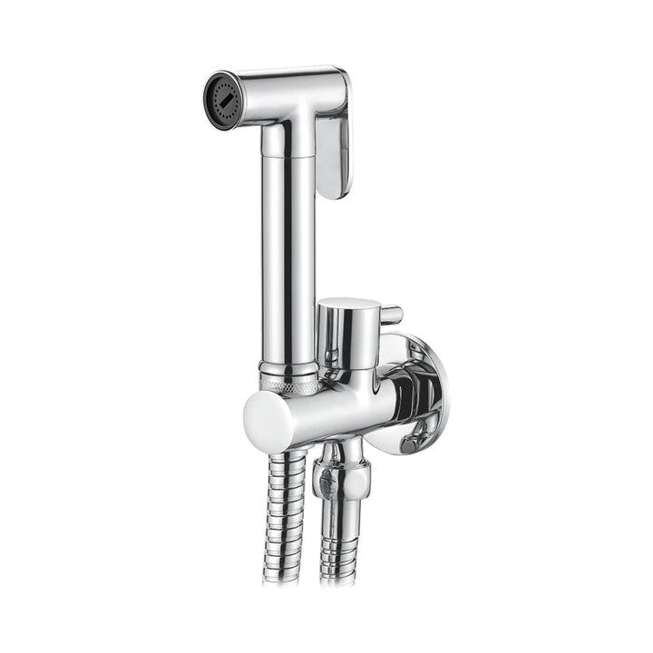 Ibergrif - Unterputz WC-Bidet Handbrause Set mit Douche und Halter, Schlauch, Kaltes Wasser, Chrom,