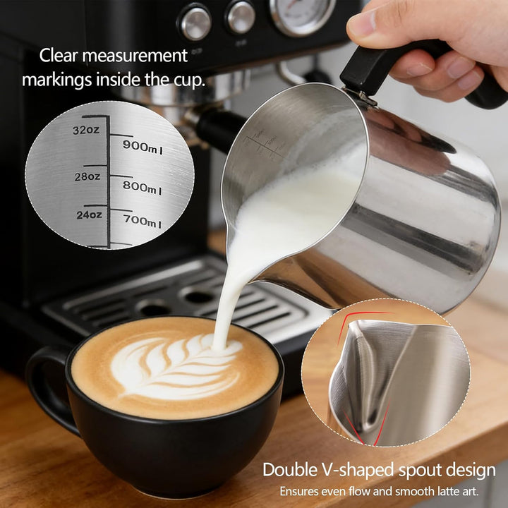 Pour Over Kaffeebereiter Set, 600 ml 304 Edelstahl Kaffeeserver Kaffee Tropfer mit 100 Stück Papierf