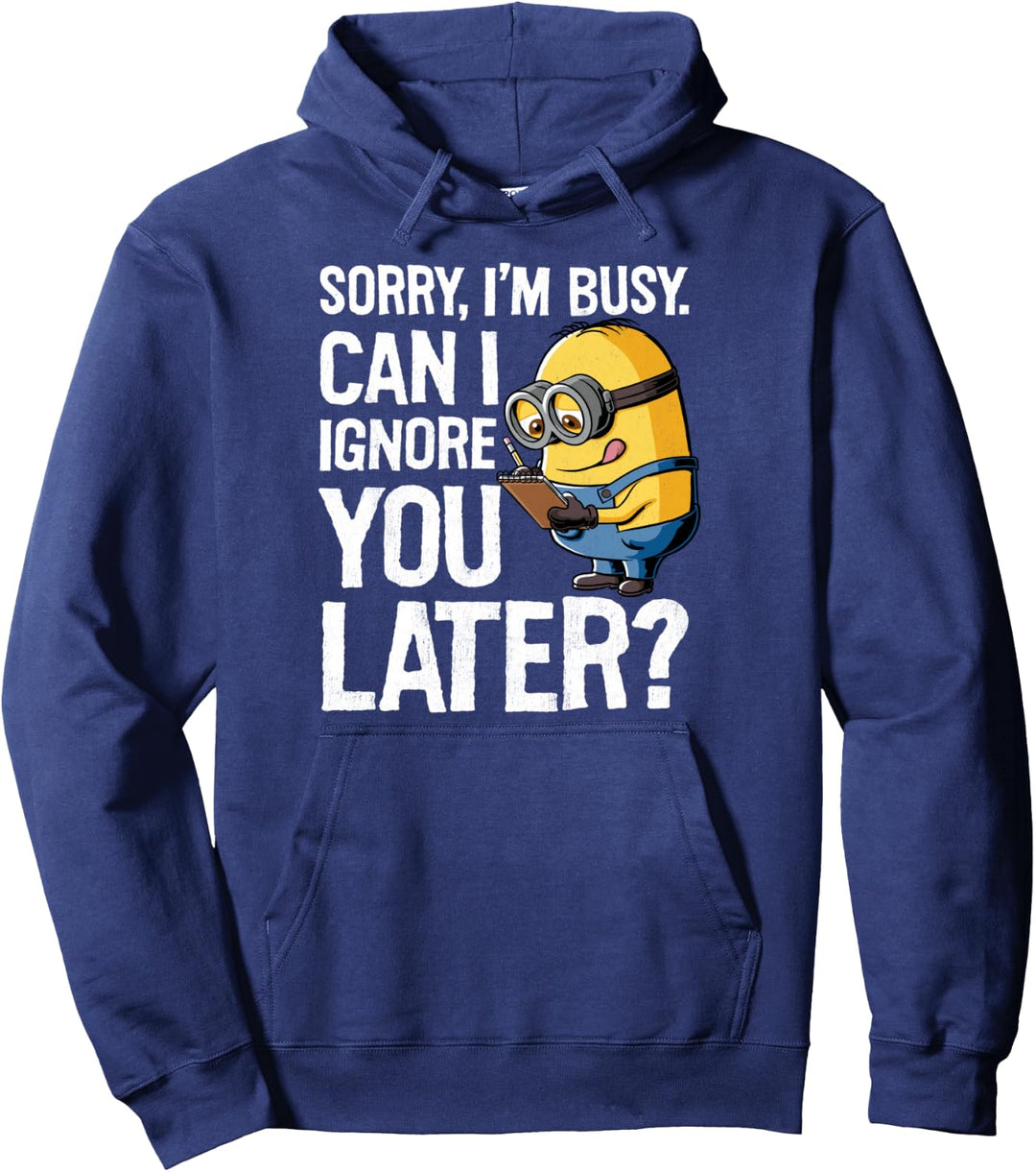 Despicable Me Minions Can I Ignore You Later Pullover Hoodie