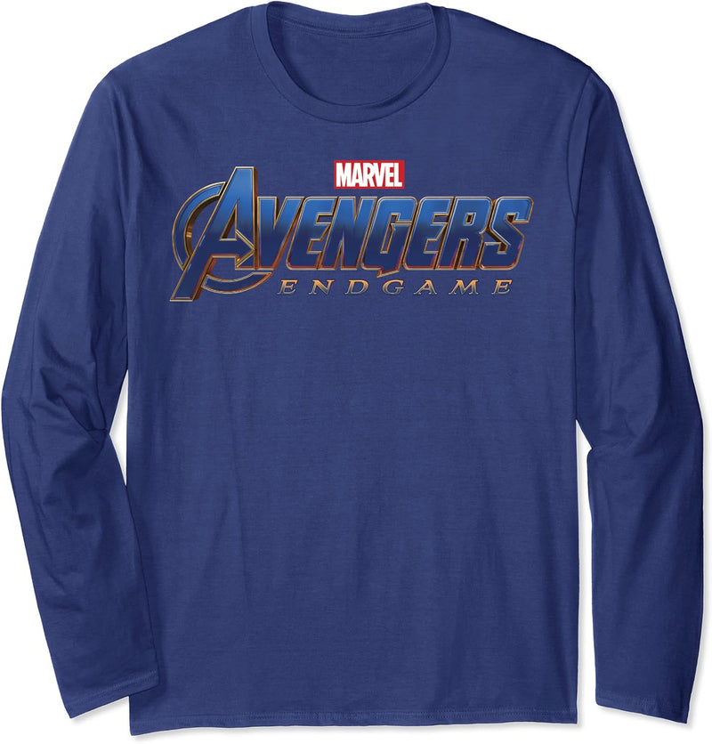 Marvel Avengers Endgame Movie Logo Langarmshirt