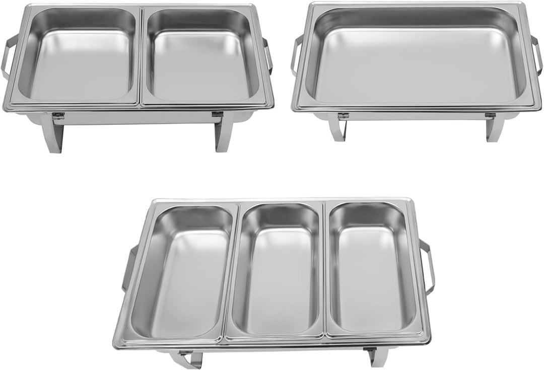 Buffetwärmer, Food Warmer, Edelstahl Warmhaltebehälter Wärmebehälter Speisewärmer Buffet, Chafing-Di