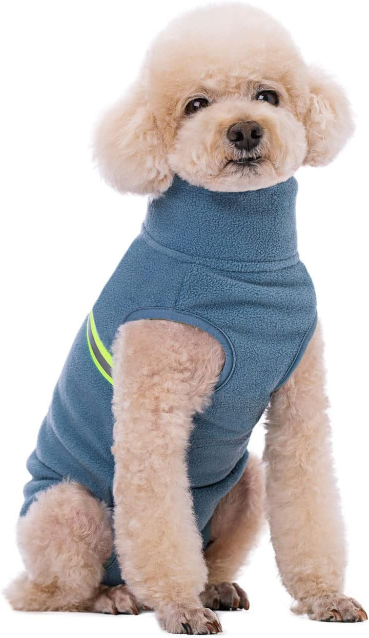 Winterkleidung für kleine Hunde, Winterkleidung, Mantel, weiches Fleece mit reflektierendem Hunde-Ei