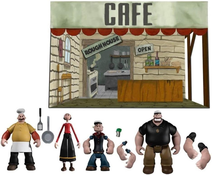 Mezco Popeye 5 Points Actionfigur Deluxe Box Set