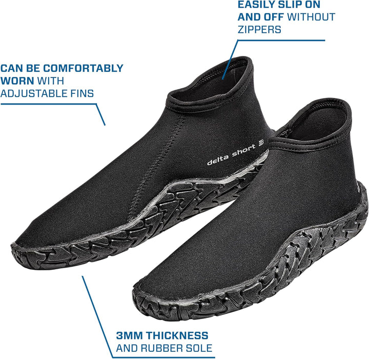 Scubapro Delta Tauchstiefel, kurz, 3 mm 3XL, 3XL