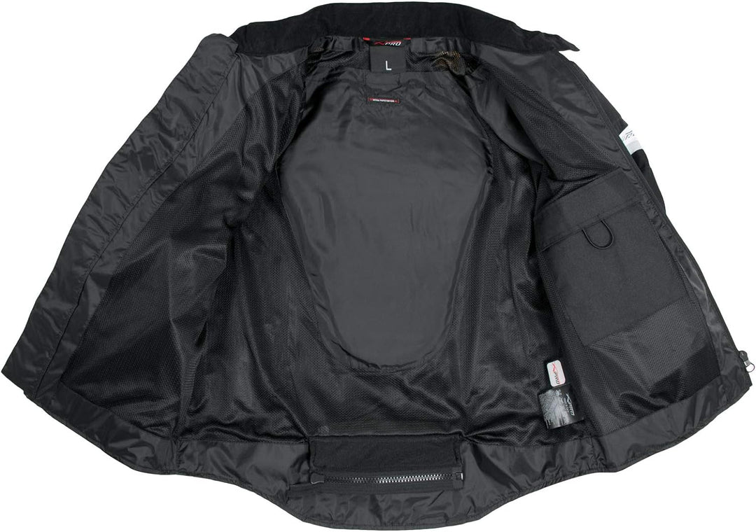 A-Pro Summer Motorbike Mesh Sport RaceTouring CE Armored Jacket Motorcycle Grey M