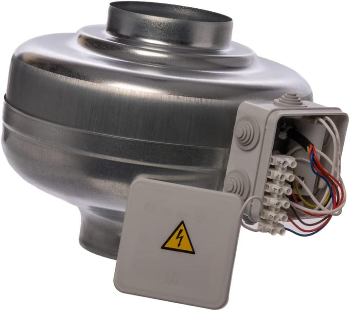 Europlast 100mm Rohrlüfter Rohrventilator Metall radial Abluftrohr Lüfter 379m³ Abluftventilator AKM