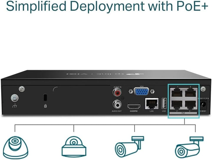 Rejestrator TP-LINK VIGI NVR1004H-4P