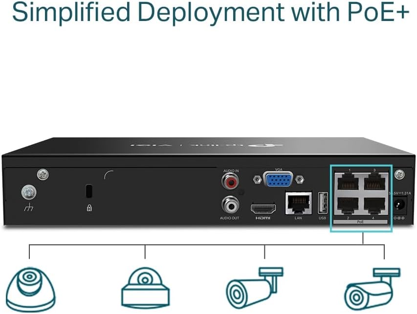 Rejestrator TP-LINK VIGI NVR1004H-4P