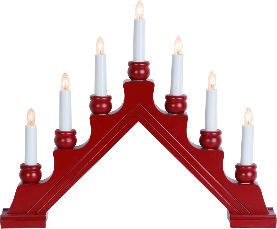 Fensterleuchter Weihnachten Rot | Lichterbogen Weihnachten | Deko Weihnachten | Fensterdeko Weihnach
