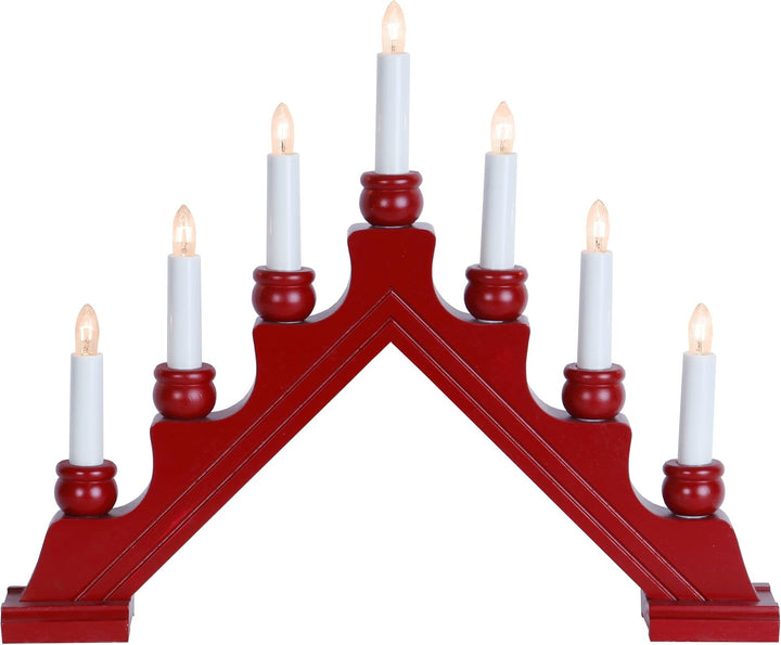 Fensterleuchter Weihnachten Rot | Lichterbogen Weihnachten | Deko Weihnachten | Fensterdeko Weihnach