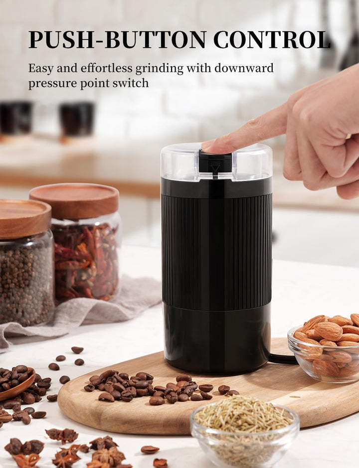 KaffeemüHle Mit Sicheren Und Langlebigen 304 Edelstahlklingen GewüRzmüHle Zum Schnellen Mahlen Von K
