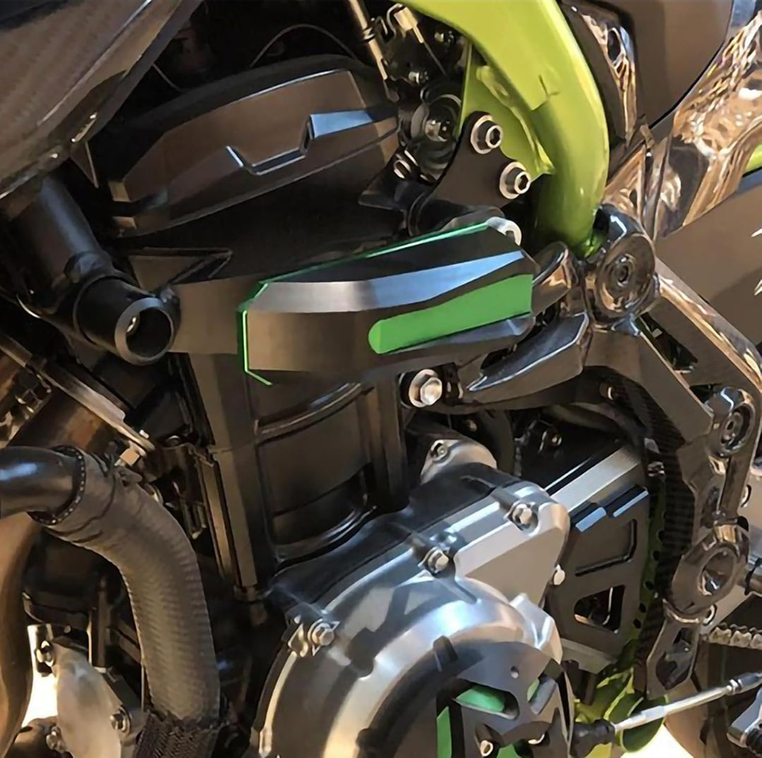 TaTonCycle Motorrad Aluminium Motorschutz Rahmen Slider Abdeckung Stator Crash Pads Rahmenschutz Für