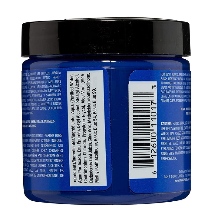 Manic Panic - Bad Boy Blue Classic Creme Vegan Cruelty Free Blaue halbpermanente Haarfarbe 118ml Bad