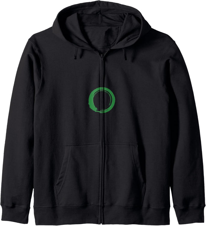 Atheist Symbol - Green Circle - International Atheist Day Kapuzenjacke