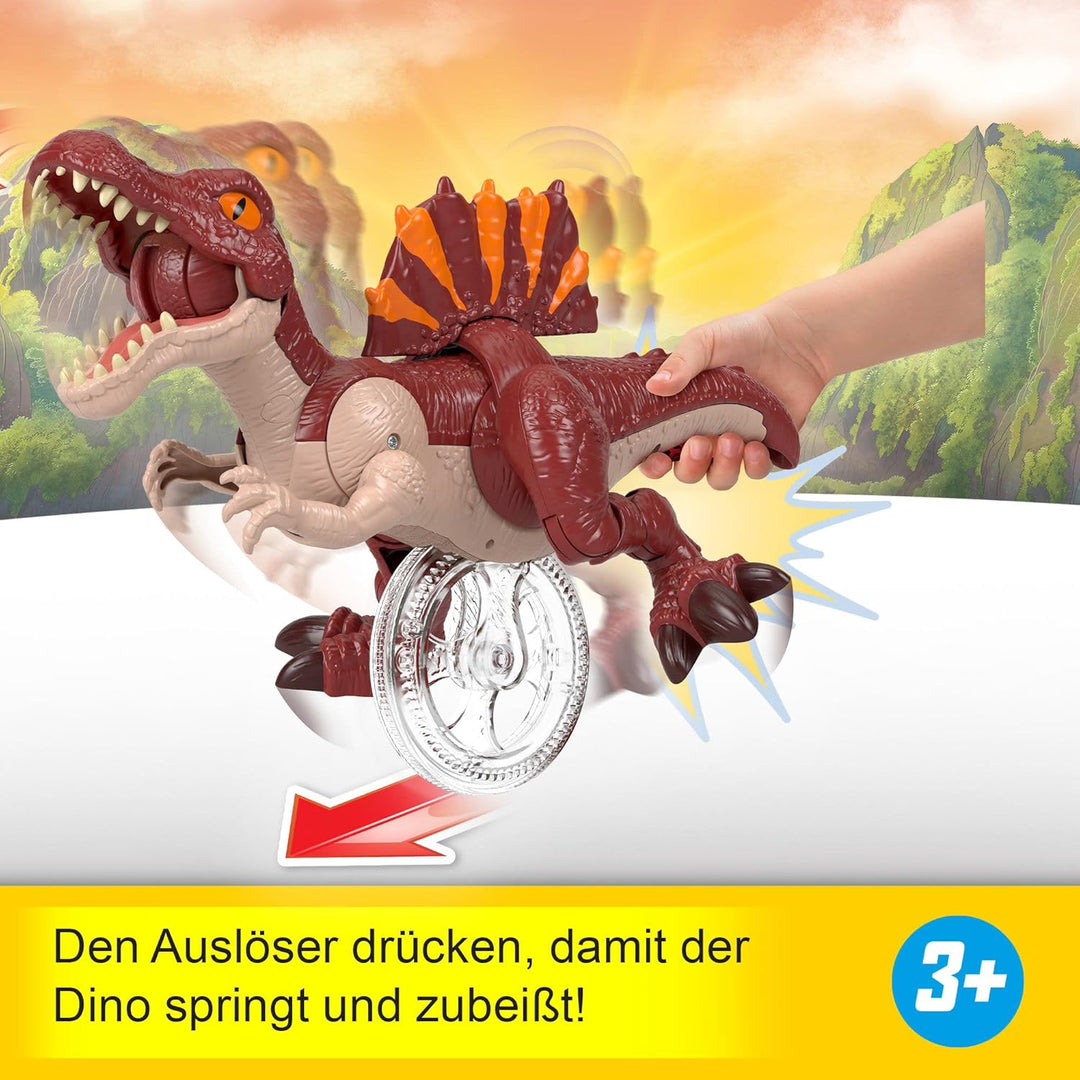Fisher-Price Imaginext Jurassic World: Die Wiedergeburt Dinosaurier-Spielzeug, sprintende Spinosauru