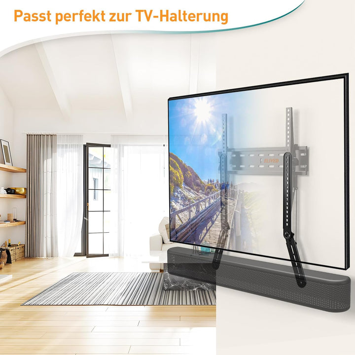ELIVED Soundbar Halterung für die meisten Soundbars bis zu 6.8 kg, Soundbar-TV-Halterung, werkzeuglo