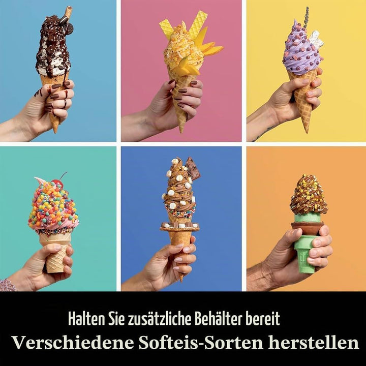 2er-Pack Behälter für Ninja Swirl by CREAMi Softeis Eismaschine, Eisbehälter Becher mit Deckel Zubeh