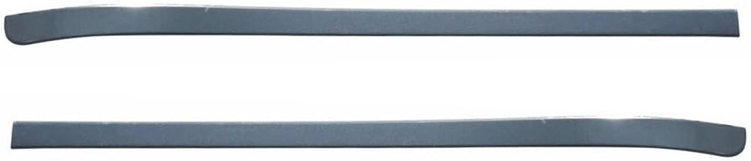 OMAC Kofferraumleiste Heckleiste kompatibel mit VW T5 2003-2015 Doppelheck Edelstahl Dunkel 2tlg T5