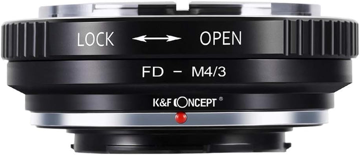 K&F Concept FD-M4/3 Objektivadapter Canon Adapter Objektiv Adapterring für Canon FD FL Objektiv FD -