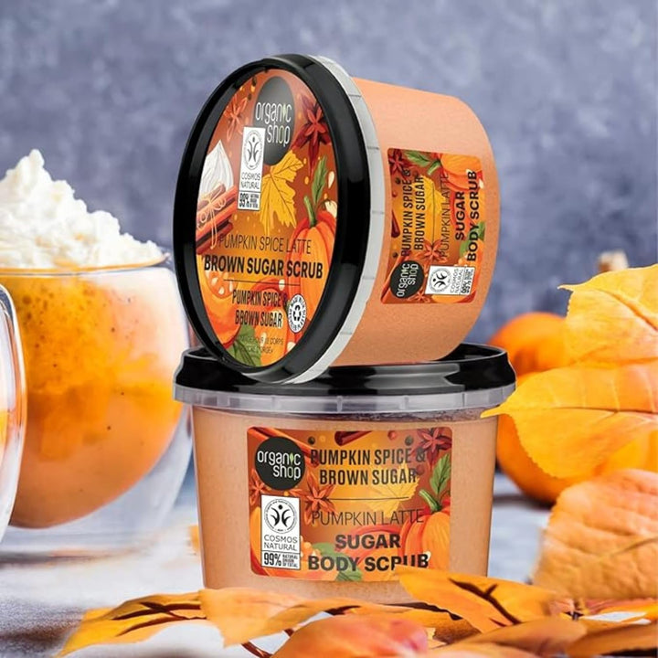 Organic Shop Pumpkin Spice Latte Body Scrub Brown Sugar (250ml) Pumpkin Spice Latte 254 g (1er Pack)