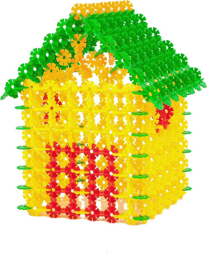 Smart-Planet 650 Steckblumen in Dose - grosses Set Schneeflocken zum Stecken 3,3 cm - Kinder Spielze