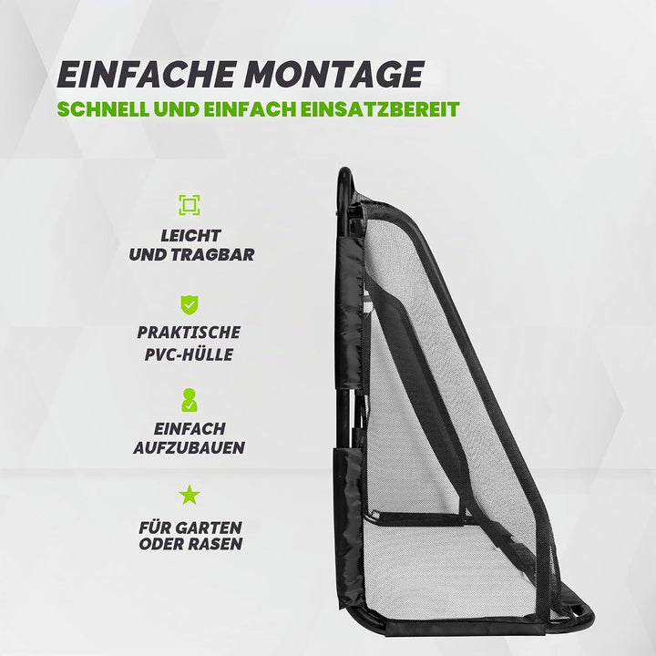VirtuFit Fussballtor Serie – Robuste & Wetterfeste Tore mit Zielwand – Verschiedene Grössen für Kind
