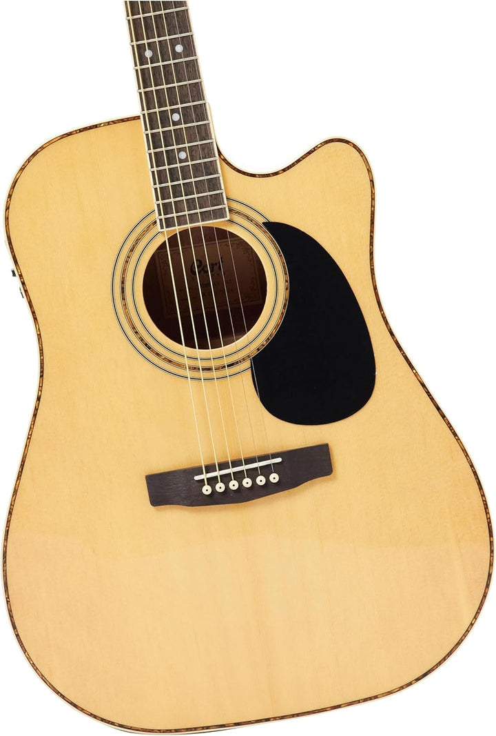 CORT AD880 NATURAL GLOSS + TASCHE Elektroakustische Gitarren Folk Elektro-Akustik