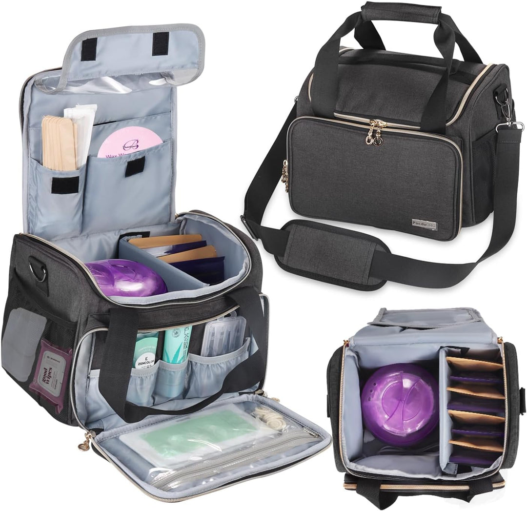 Universal-Wachsset, Tragetasche, kompatibel mit Tress Wellness, tragbarer Organizer für Wachswärmer,