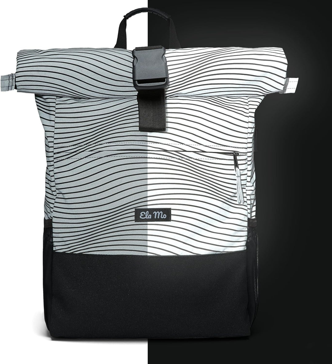Ela Mo Rucksack Damen - Rolltop schön u. durchdacht - Laptop Rucksäcke für Frauen - Anti Diebstahl T