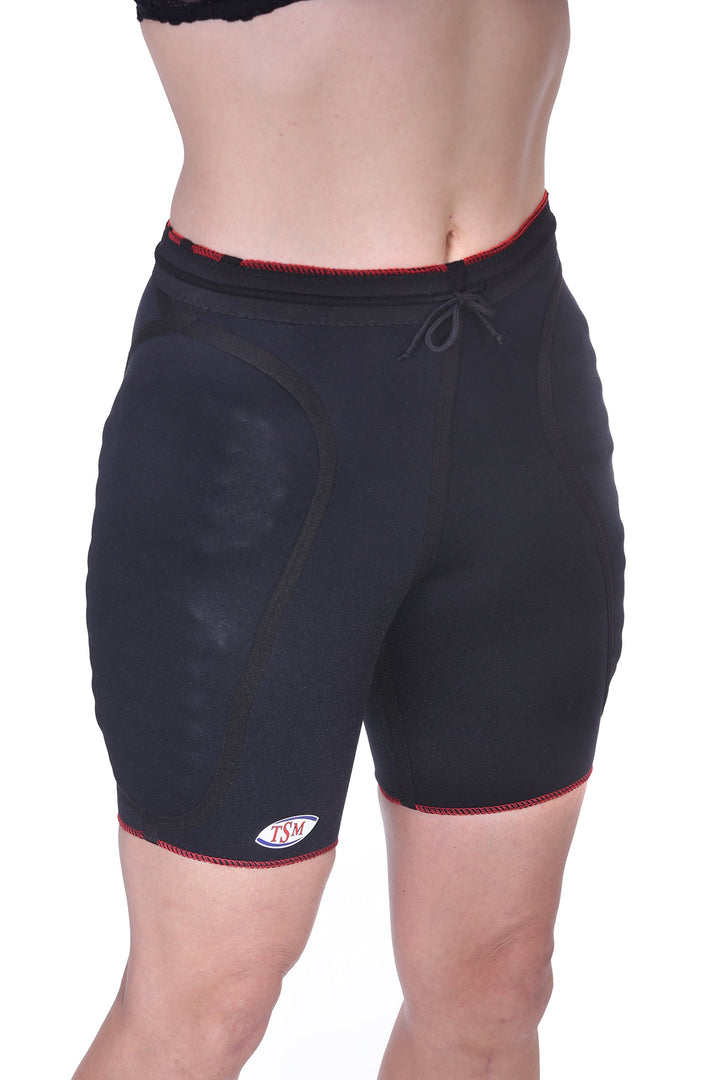 TSM Torwarthose aktiv 2190 Hüftpolsterhose Thermohose Shorts Hose dunkelblau/rot L Schwarz, L Schwar
