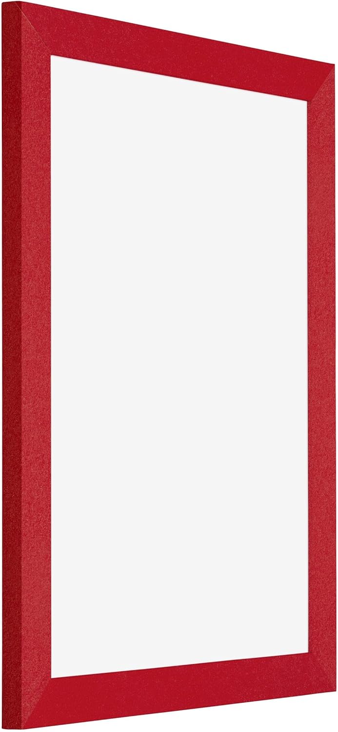 yd. Your Decoration - Bilderrahmen 75x100 cm - Rot - Bilderrahmen aus MDF mit Acrylglas - Antireflex