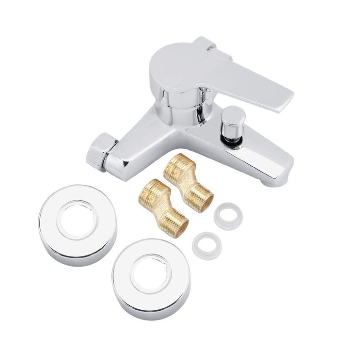 Oumefar Safe Shower Faucet Mixer Einfach zu installierende Wand-Duschmischung Wasserhahn Badewanne W