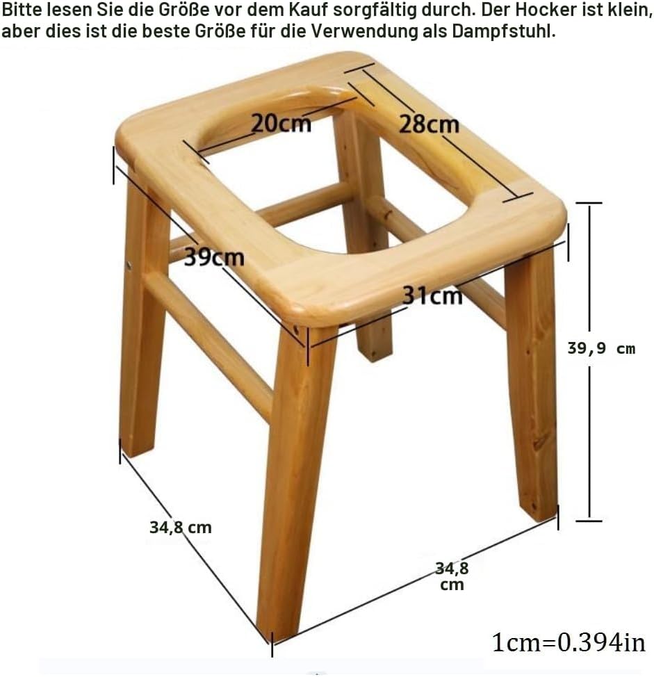 Holzdampfsitz mit vier Beinen,Dreidimensionale Toilette,Holz Yoni Dämpfen Sitz,Dampfstuhl V Dampf be