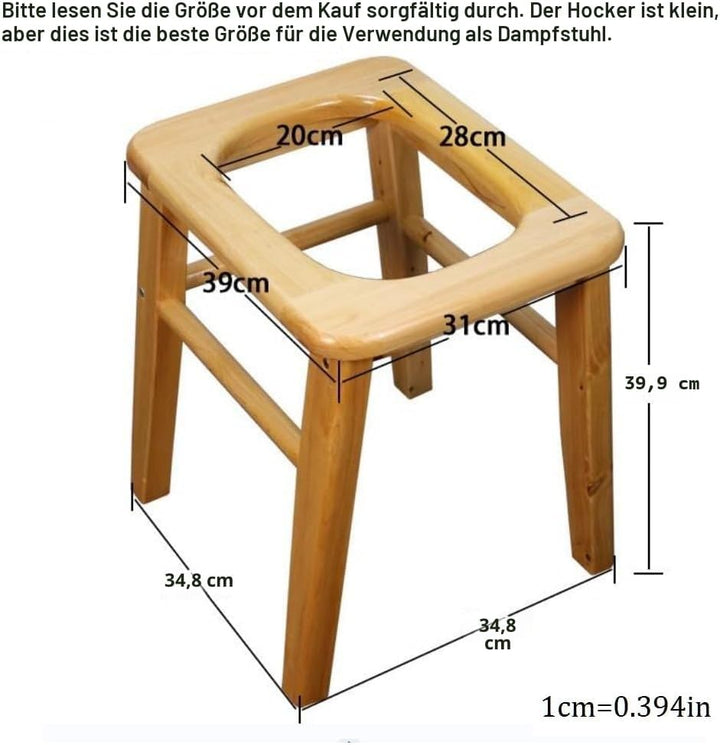 Holzdampfsitz mit vier Beinen,Dreidimensionale Toilette,Holz Yoni Dämpfen Sitz,Dampfstuhl V Dampf be